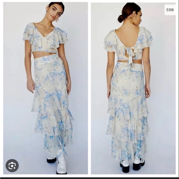 Free People Petal Skirt & Top Set - Picture 3 of 7